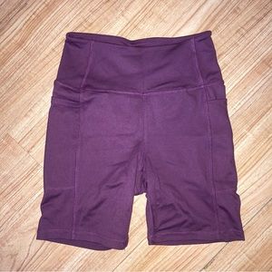 Danskin Maroon Bike Shorts